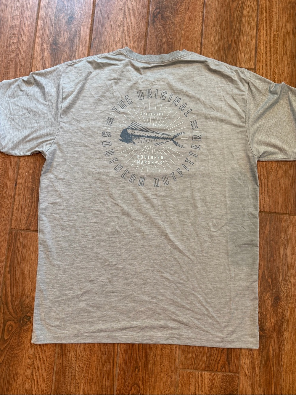 Southern Marsh fieldtec performance Light Gray Short Sleeve Tee